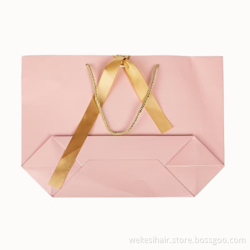 Custom Logo Print Wallet Box Gift Set Belt Jewelry Boxes Orange Pack Drawer Box Packaging For Hair Extension Beauty Hair Package